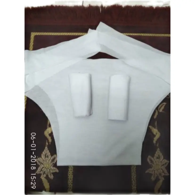 Celana dalam ihram tanpa jahit pria haji dan umroh katun nyaman saat di gunakan perlengkapan haji dan umroh Lembut  Putih menjual perlengkapan haji dan umroh