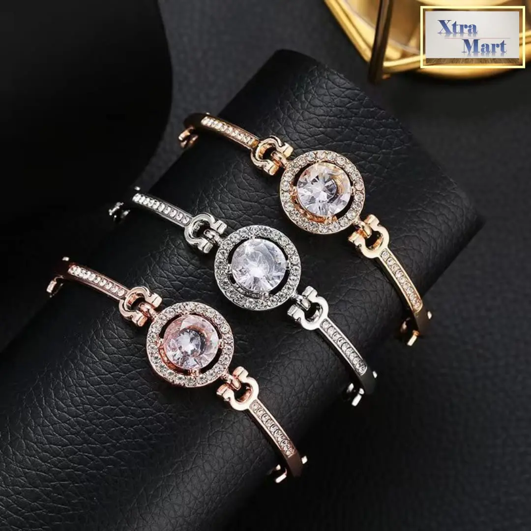 XM - Gelang Tangan Dihiasi Dengan Diamond Cantik Dan Elegan Gelang Tangan Wanita Cantik Fashion Wanita