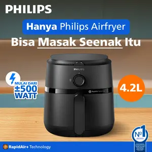 Philips Airfryer NA120/00 4.2 L Air Fryer Low Watt Philips Terbaik