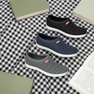 Sepatu kerja berkendara Karet Slip On cowok pria anti air awet tahan lama NIKKO 8152