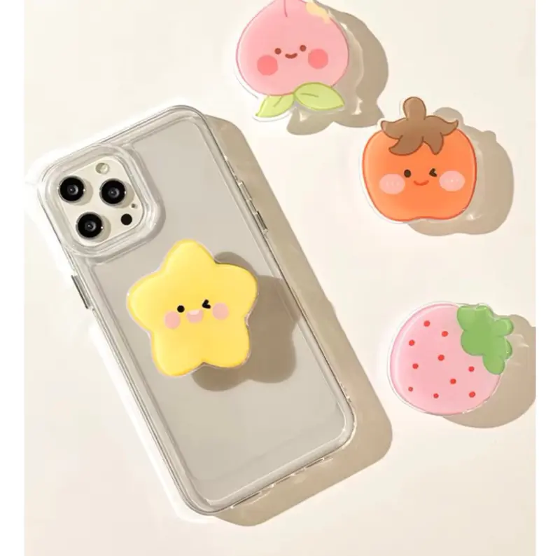 Griptop Acrilic Motif Buah lucu | Bracket Phone Holde Premium | Popsocket Unik Korean Style 2
