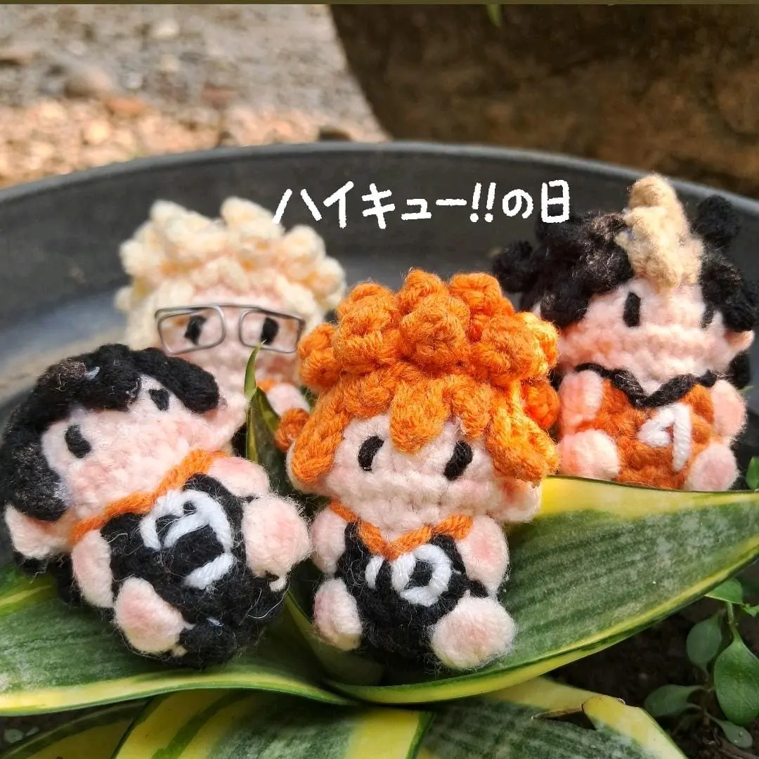 [OPEN PRE-ORDER] HAIKYUU KEYCHAIN AMIGURUMI || GANTUNGAN KUNCI HAIKYUU || CROCHET HAIKYUU || CHIBI HAIKYUU KEYCHAIN