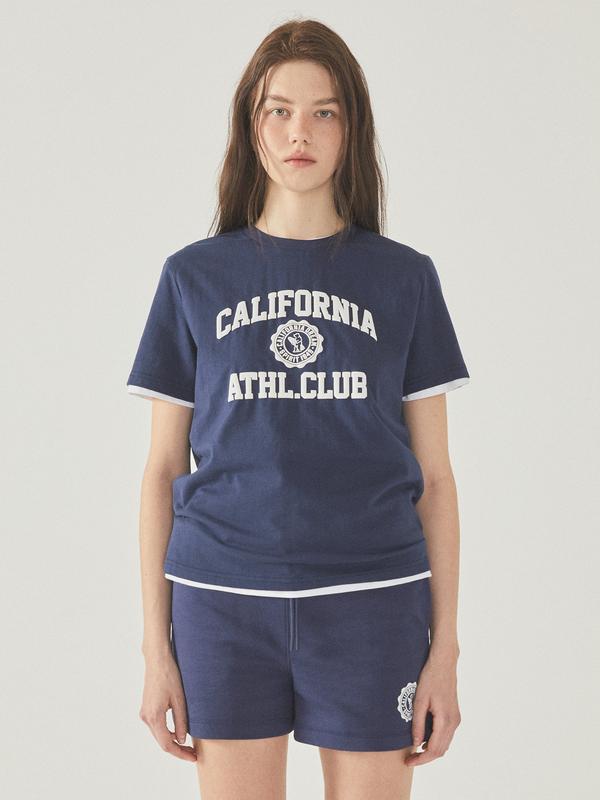 WHOAU Áo thun Campus Graphic Basic T-shirt_WHRAF2426F