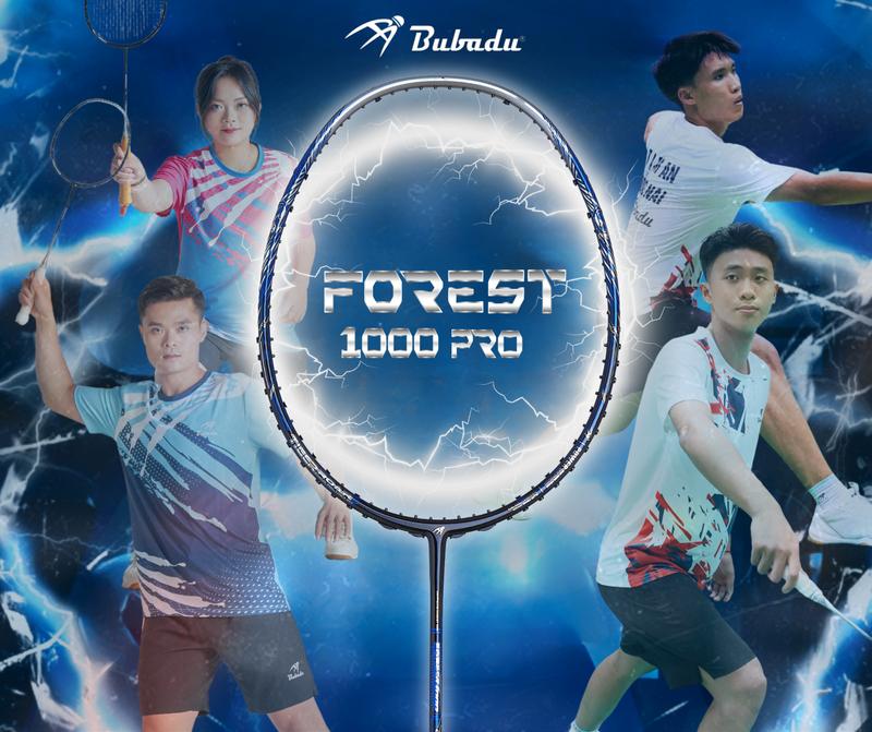 CHÍNH HÃNG BUBADU VỢT CẦU LÔNG BUBADU FOREST 1000 PRO siêu phẩm công TẶNG CUỐN CÁN CƯỚC TÚI VỢT NHỎ B Carbon Cán Vợt Sport