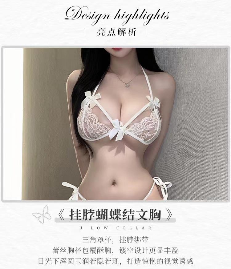 Product Introduction of Đồ Lót Gợi Cảm, Phong Cách Bikini Ren Gợi Cảm, Áo Ngực Và Quần Lót, Dành Cho Nữ, Trong Suốt Và Cám Dỗ, Dễ Thương Và Gợi Cảm, Bộ Đồ Ngủ Nữ, Bán Buôn Có Sẵn 5