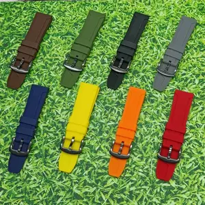 BEST Tali jam tangan rubber silikon 22mm-24mm-26mm-28mm untuk jam tangan alexandre Christie and expedition