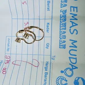 TERBARU ANTING DESY EMAS MUDA  3,5GR FREE SURAT DARI TOKO Earrings k