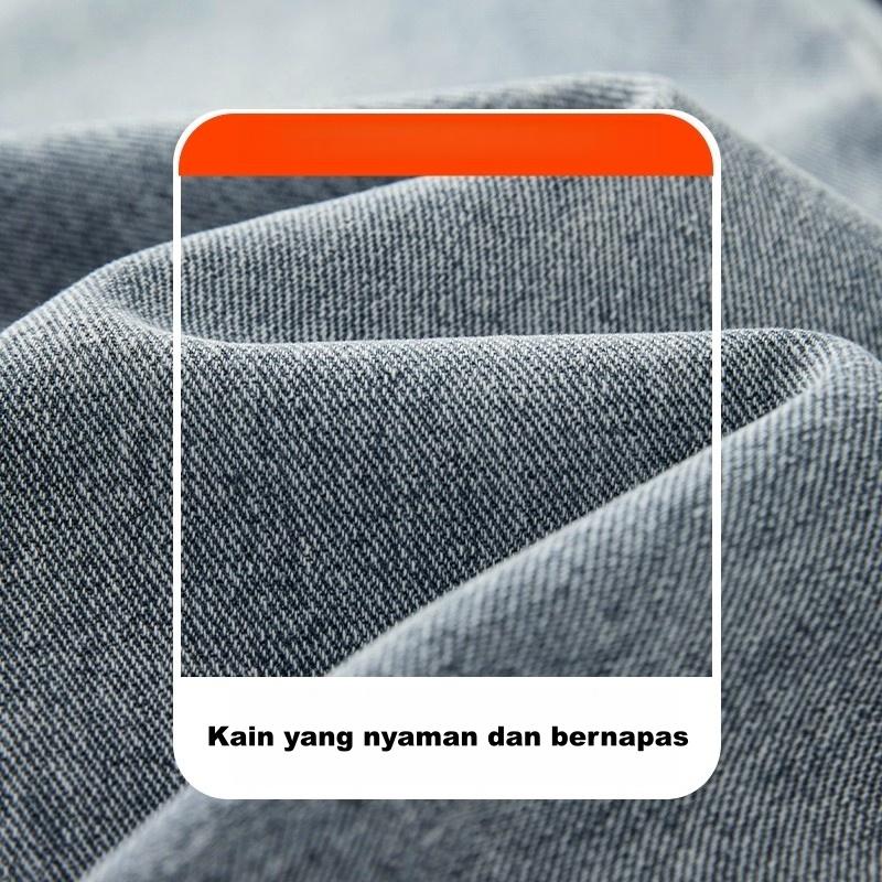 celana baggy jeans pria celana jeans korean style pria celana cowok panjang kekinian