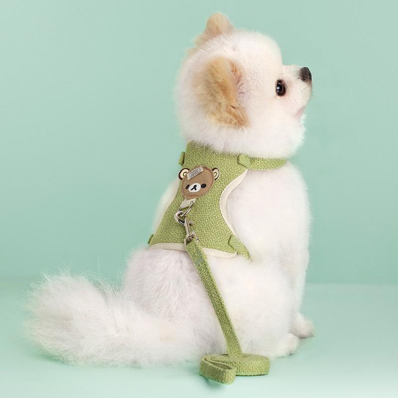 Product Introduction of Cute Pet Harness Leash Set for Small Mid Dogs Cat Walking Lead Chihuahua Bunny Vest Harness Poodle Collar Leash Dog Accessories 18