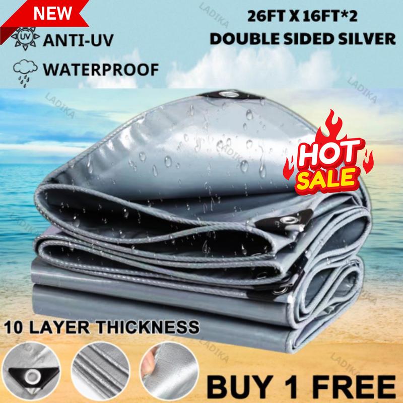 MULTIFUNCTION NANO WEATHER NET / Tarpaulin Rainproof Cloth Waterproof / Kanvas Khemah 2Mx2M2 0