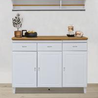 Gambar Toraya - Lumina Lemari Dapur Bawah 3 Pintu: Lemari Dapur/ Lemari Dapur Bawah/ Kitchen Cabinet - LLDB - 3P WH dari TorayaLiving Kota Surabaya 1 Tokopedia
