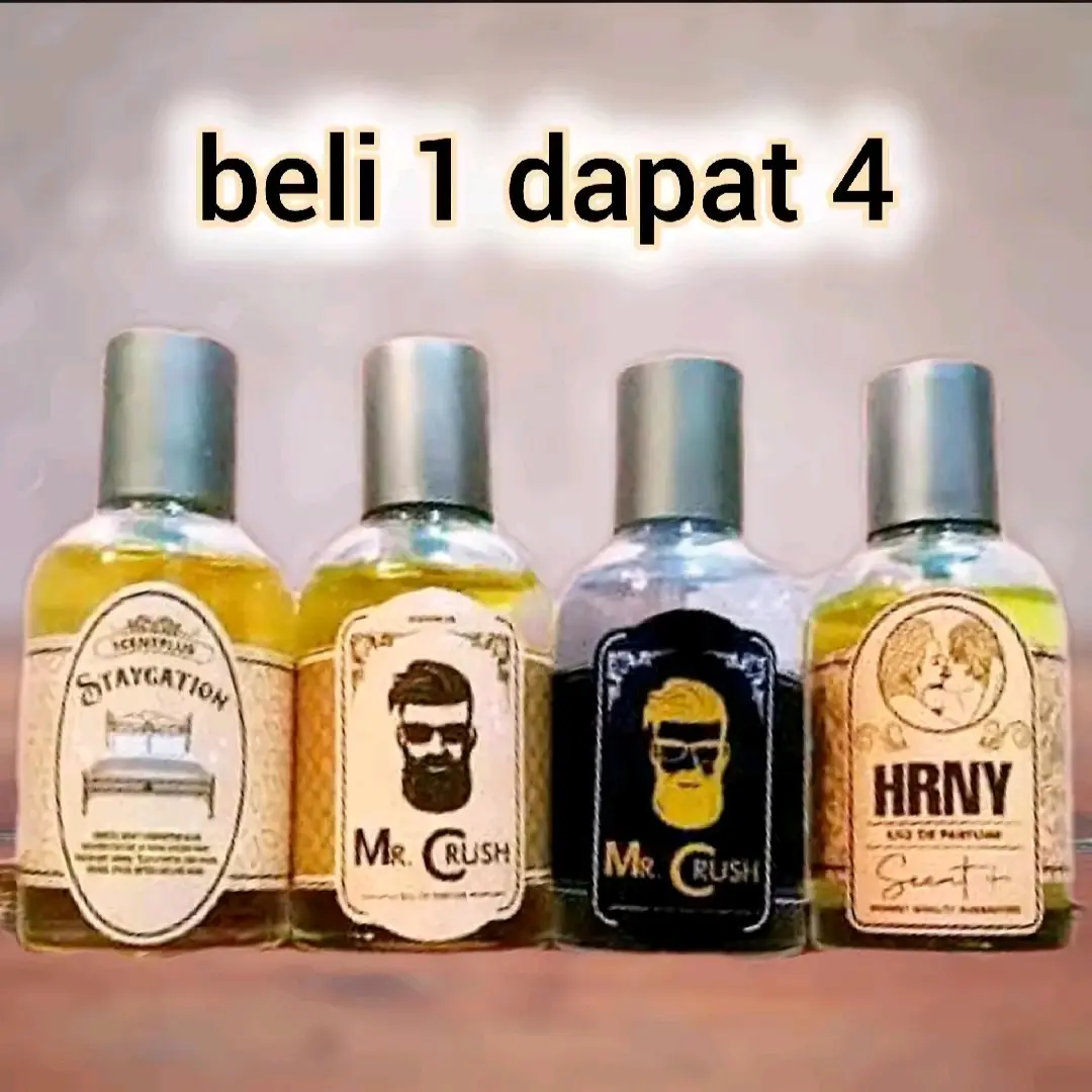 Beli 1 Dapat 4 Parfum pria terbaik wangi Tahan Lama hingga 12 jam