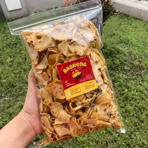 Basreng Original dan Pedas Daun Jeruk 500 Gram Camilan Snack Food