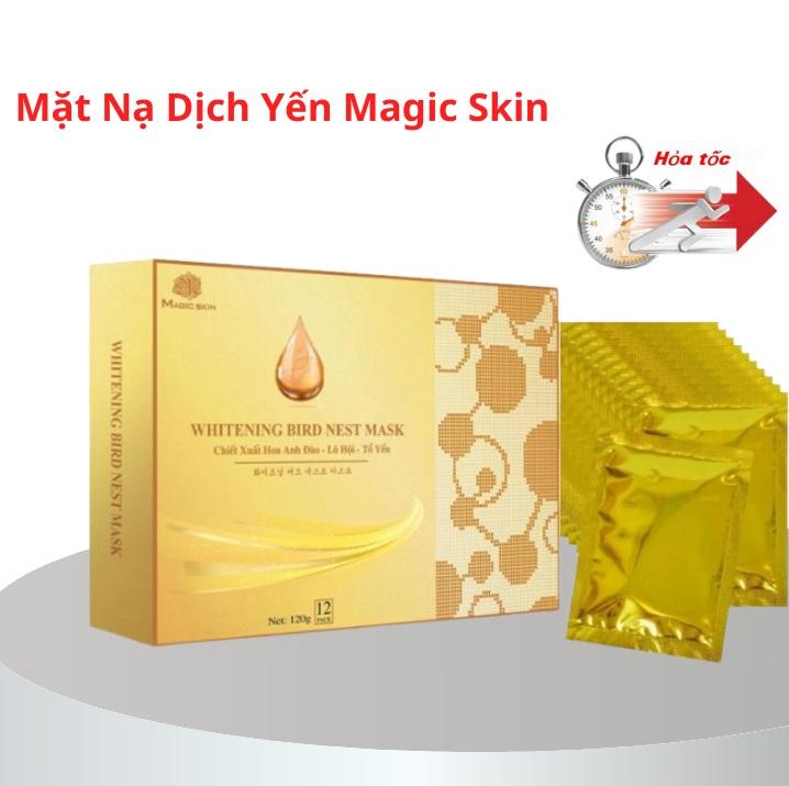 mặt nạ ủ yến trắng da whitening bird nest mask magic skin magicskin