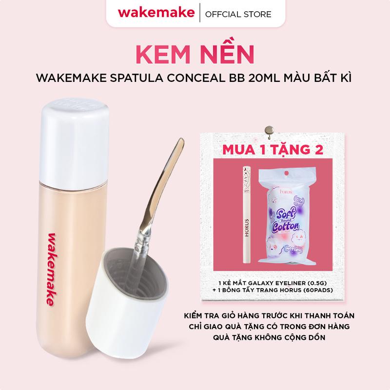Kem nền WAKEMAKE Spatula Conceal BB 3 trong 1 tiện dụng
