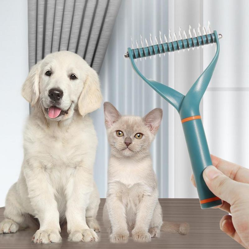 Product Introduction of Pet Hair Remover Stainless Steel Dog Brush for Small Medium Dogs Golden Retriever Border collie Pets Grooming Comb Accessories 5