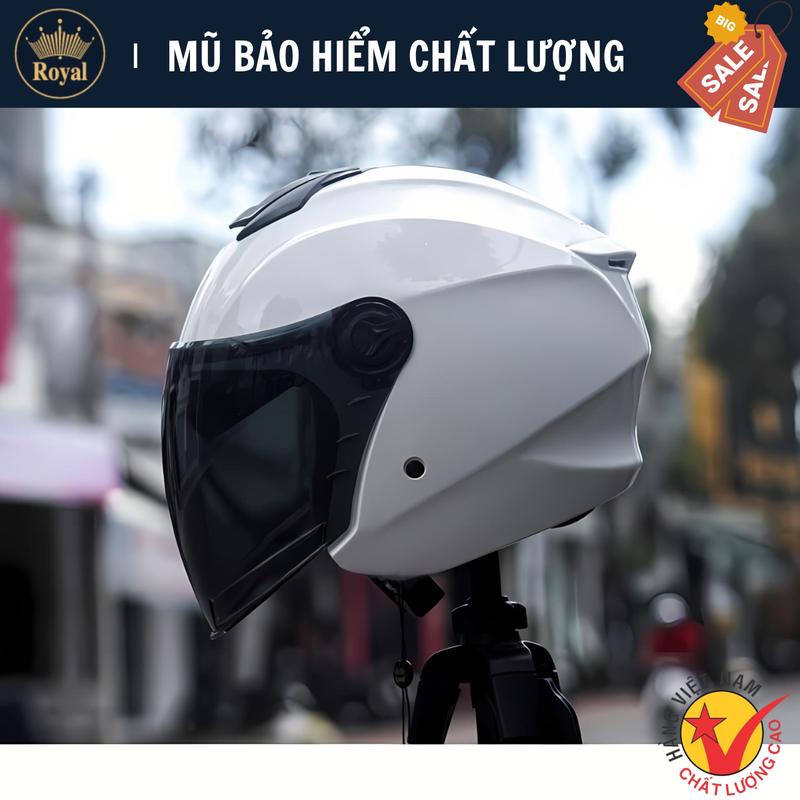 Royal Mũ Bảo Hiểm 3 4 XH01 Có Kính Royal - Chất Liệu ABS Cao Cấp Thiết Kế Sang Trọng & An Toàn Size M L XL Mua Kính Màu Tùy Chọn Giảm Giá Tốt