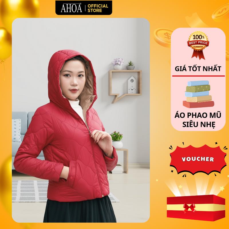  Áo Phao Nữ Có Mũ Siêu Nhẹ AHOA Áo Khoác Women Có Mũ Mùa Đông Cao Cấp PSN02 - THỜI TRANG AHOA 