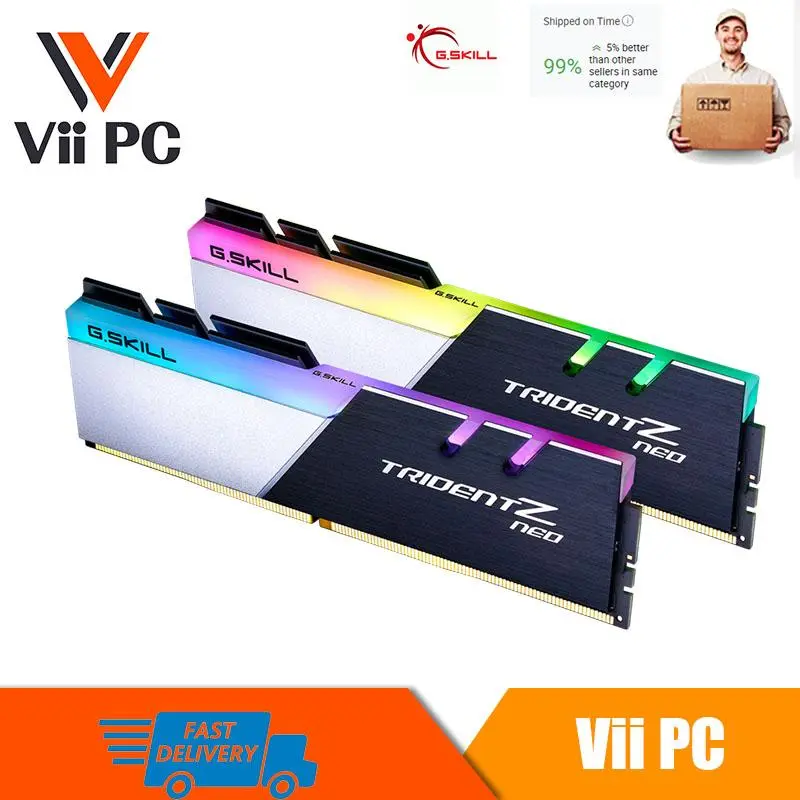 G.SKILL F4-3600C16D-32GTZNC Trident Z Neo DDR4-3600MHz CL16-19-19-39 1.35V 32GB (2x16GB)