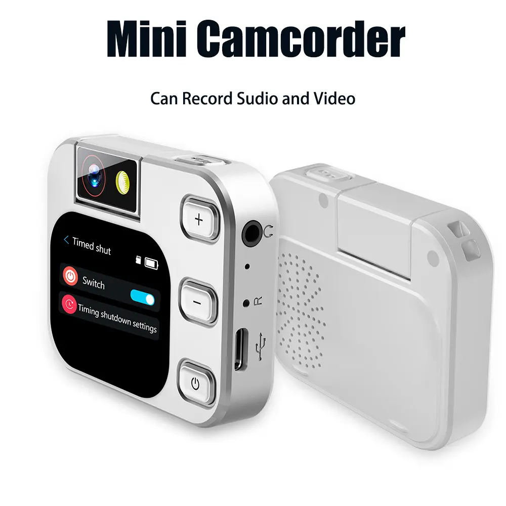Vandlion X19 Mini Camera Blue tooth 2.01 inch Touch Screen 1080P Video Recorder Take Photos FM Radio E-book Reading Music Player