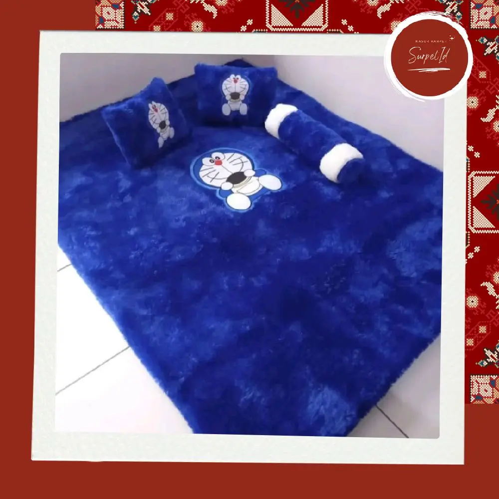 Kasur Karpet Karakter Motif Terbaru dengan 2 Bantal dan 1 Guling Ukuran 165×120 - Furniture