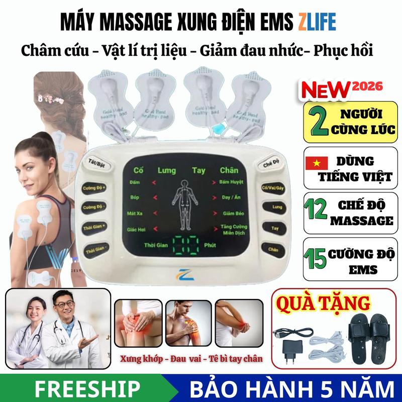 Máy massage trị liệu xung điện xoa bóp Z-310 Máy mát xa châm cứu điện xung toàn thân giảm đau nhức mỏi Hiệu Quả số 1