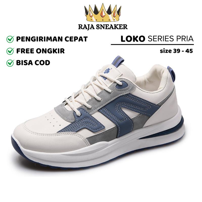 CANI RAJA Loko Sepatu Pria Trendy sport (Size 39-44) Kasual Fashion Import 8109 0
