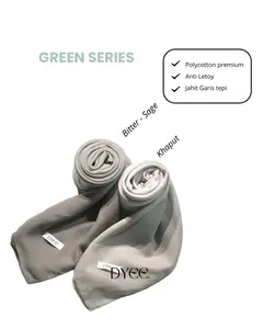 Dyee Hijab Plain Square Premium Double Hycon - Hijab Pollycotton Premium Jahit Tepi / Hijab Segi Empat Anti Letoy [GREEN]