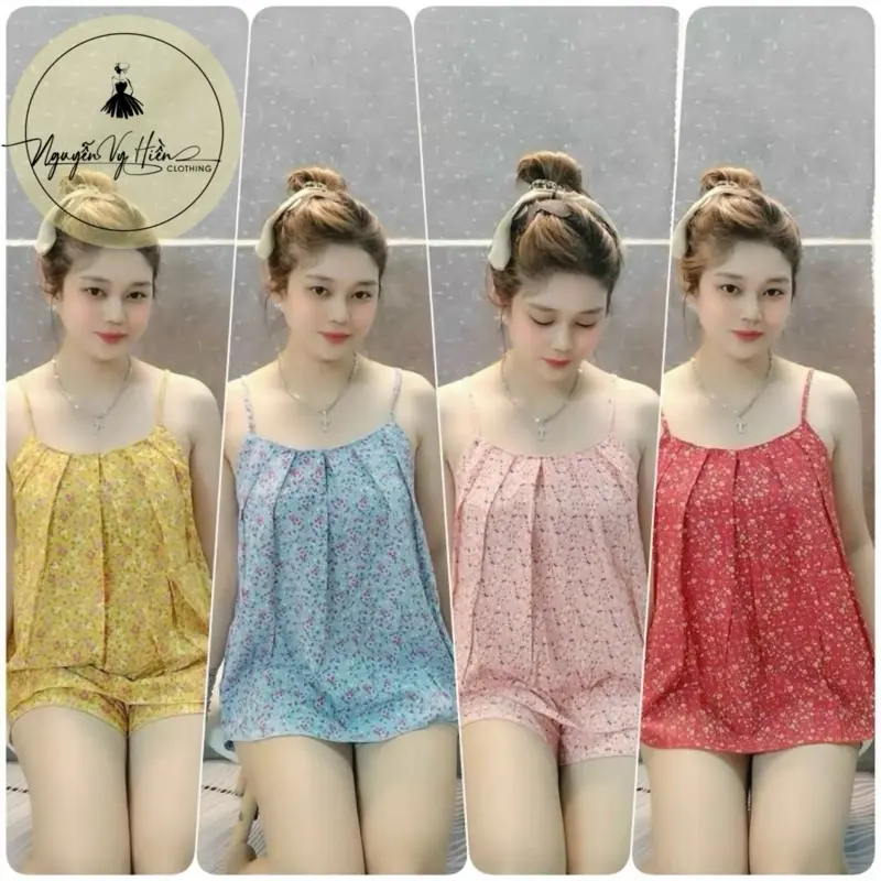 Séc đồ bộ hai dây dập ly chi tiết hoa nhí, quần có túi, Từ 40-85kg! | BigBuy360 - bigbuy360.vn Séc đồ bộ hai dây dập ly chi tiết hoa nhí, quần có túi, Từ 40-85kg! | BigBuy360 - bigbuy360.vn