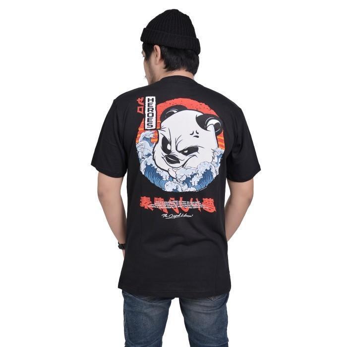 ZEROHEROES | TEES NEWWAVE BLACK Kaos Distro Cowok 2