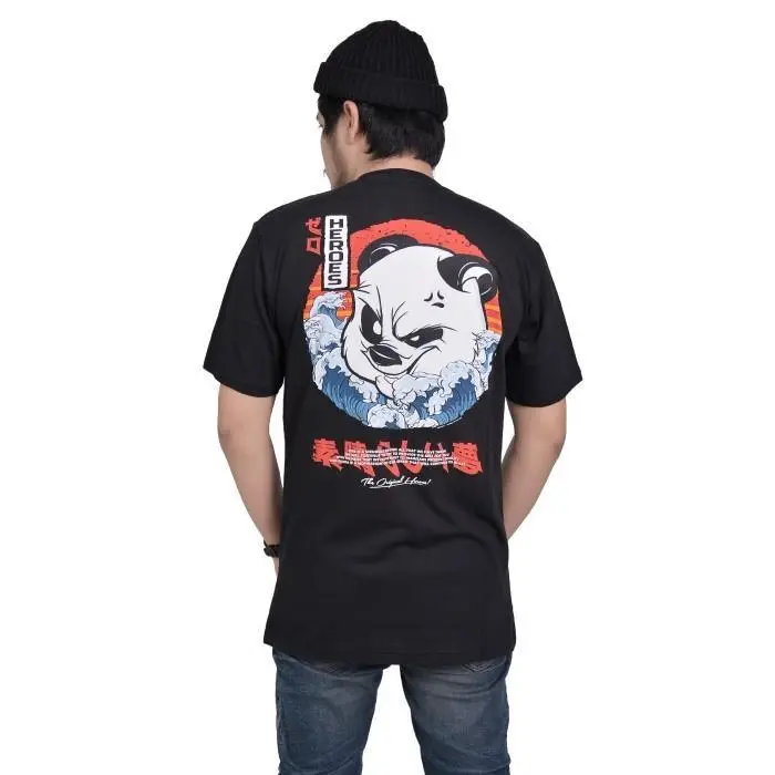 ZEROHEROES | TEES NEWWAVE BLACK Kaos Distro Cowok 2