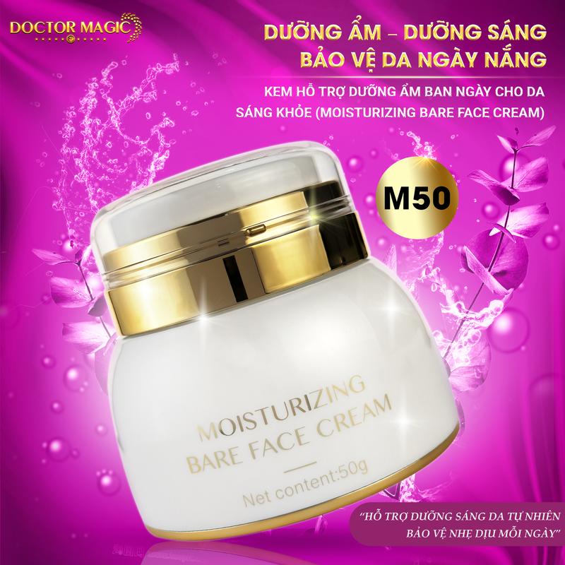 M50 - Kem Hỗ Trợ Dưỡng Ẩm Ban Ngày Cho Da Sáng Khỏe Doctor Magic - Moisturizing Bare Face Cream - 50g - Dưỡng Ẩm Da