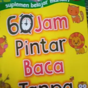Buku 60 jam pintar baca tanpa dieja Anak Belajar.