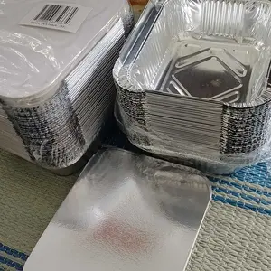 (COD) KADULA PROMO Tempat dimsum Aluminium Foil cup + plus dengan Tutup, tahan panas
