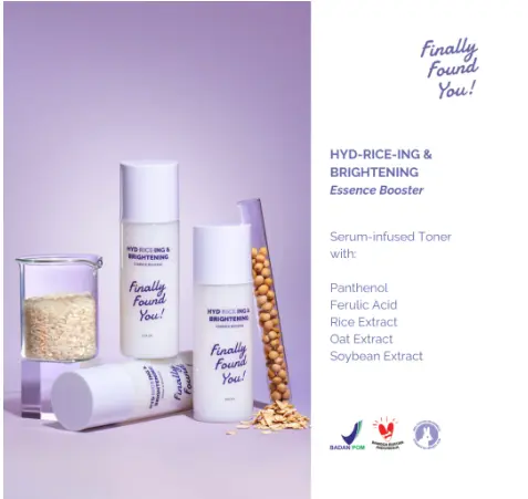 HYDRICEING & BRIGHTENING Essence Booster - Serum Infused Toner Untuk Semua Jenis Kulit 100mL 1