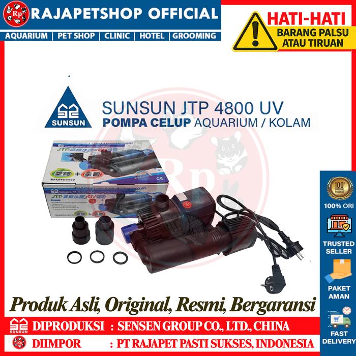 Gambar SUNSUN JTP 4800 UV POMPA CELUP + UV KOLAM AQUARIUM dari Rajapetshop Official Kota Surabaya Tokopedia