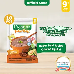 10 PCS - Promina Bubur Tim 9+ Alpukat Coklat Sachet 20 Gr
