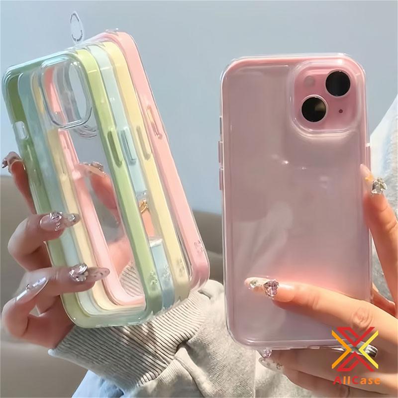 Casing for iPhone 11 17 16 15 14 13 12 Pro 12 13 14 15 16 17 Xs Max X Xr 7 Plus 8 Simple Dual Color 2-in-1 Fashion Colorful Cellphone Case Shockproof Protection Dustproof Soft TPU Back Cover