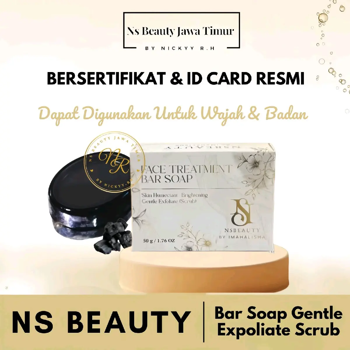 Ns Beauty Bar Soap Gentle Expoliate Scrub (Untuk Wajah & Badan)