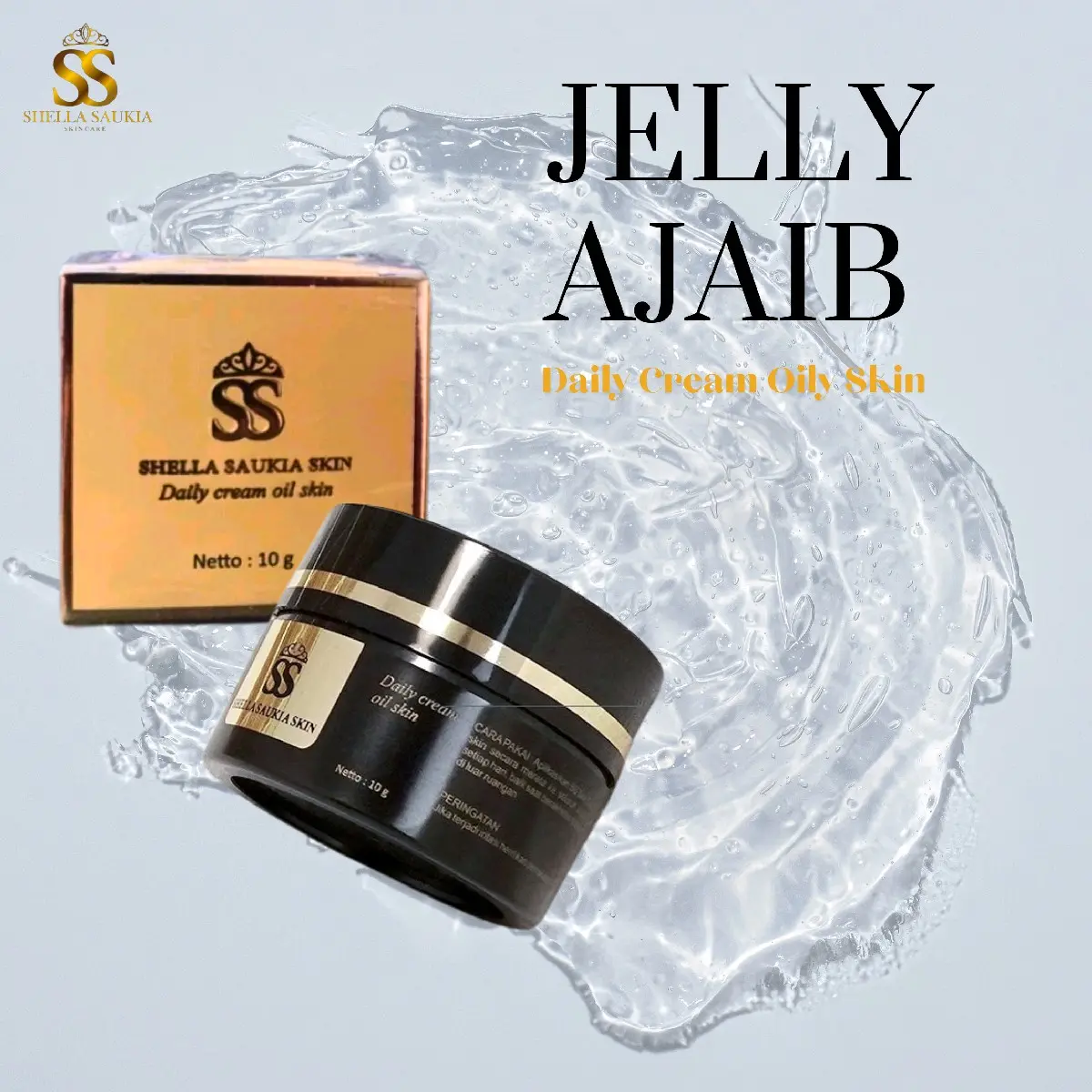 SSSKIN JELLY AJAIB DAILY CREAM OILY SKIN by SHELLA SAUKIA