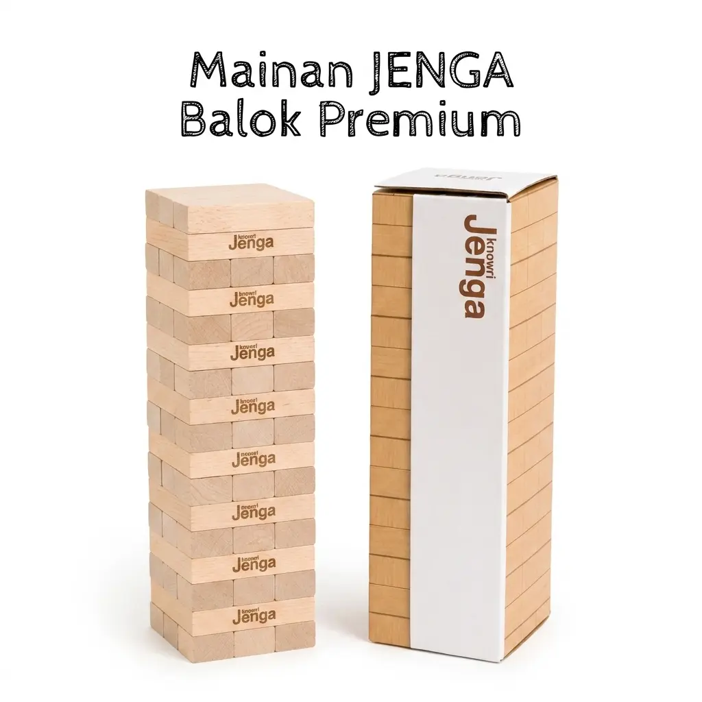 MAINAN J3NGA BALOK KAYU MAINAN BALOK J3NGA GAME SERU BERSAMA FAMILY DAN SAHABAT