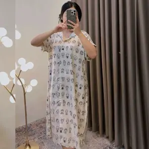 Daster Stefany Bahan Rayon Premium Busui Menggunakan Kancing Tebal Nyaman Cantik