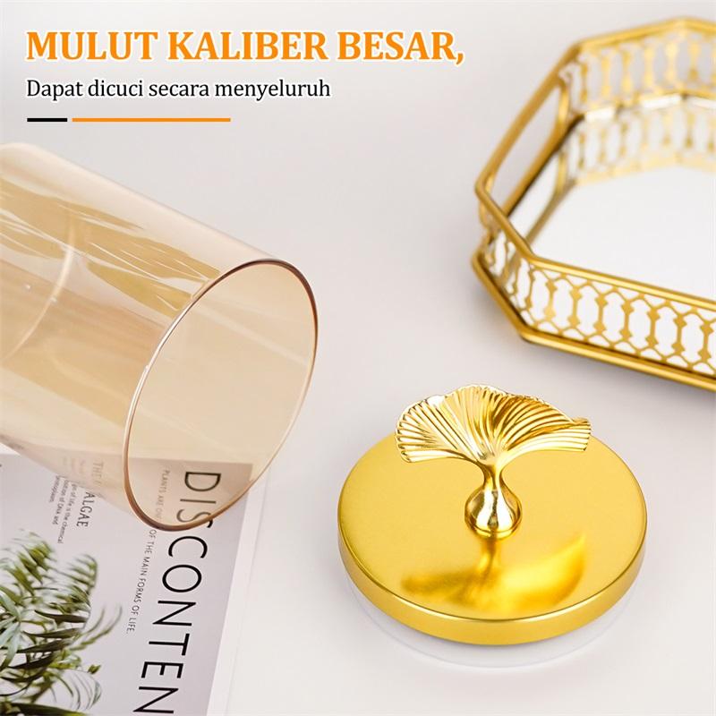 Toples Gold Toples Kaca Guci Penyimpanan Kaca Bening Rumah Meja Kopi Meja Permen Meja Atas Kotak Penyimpanan Retro Mewah Kotak Penyimpanan Disegel Ornamen Dekoratiftransparent Glass Storage Jars Home Toples Aesthetic Lebaran 1 Set Toples Kaca Aesthetic 7