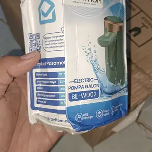 (COD)【December Live Exclusive】 Bravhom Pompa Galon Electric Dapat Dilipat USB Dispenser Portable Galon Air Elektrik NEW