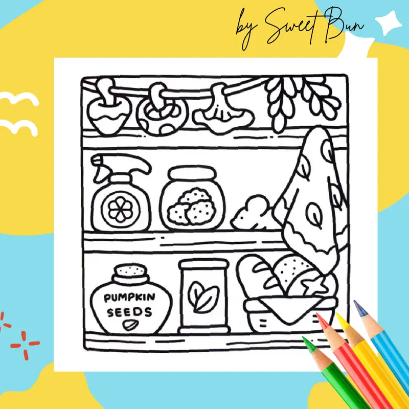 Buku Mewarnai Anak Remaja Dewasa - Cozy Cute Bold and Easy Coloring Book 6