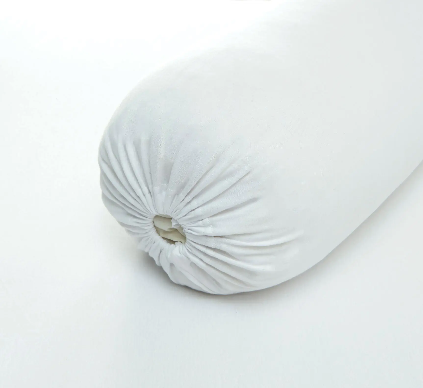 Cotton Pure White Jersey Cotton Bolster Case