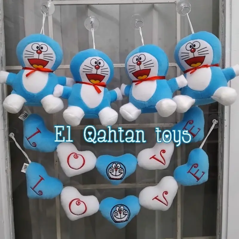 Boneka hiasan kaca mobil interior kabin truk bus excavator paket 4+2 karakter lucu dan imut