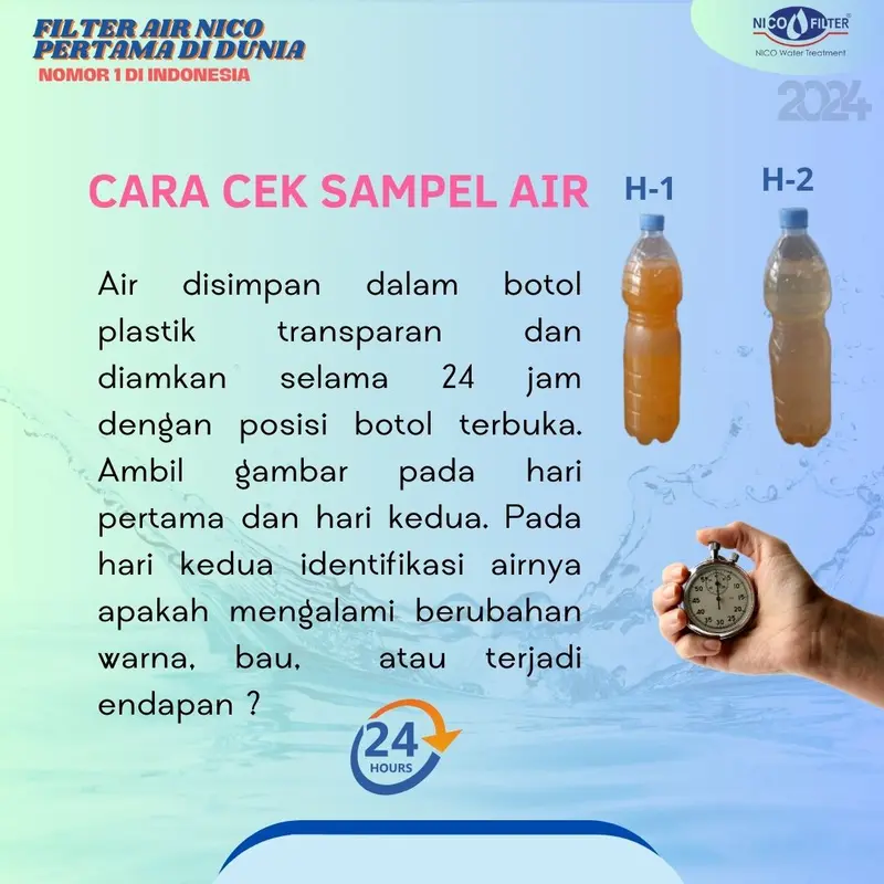 A5. Nico Filter Size 1054 Manual + Media Nico Natural + Media Nico Zat Kapur + Alat Inject & Pengurai Air Water filter air banjir 6
