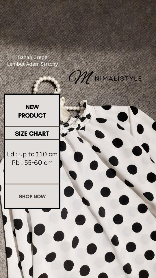 Product Introduction of minimalistyle - CLEO Smocked Smok Blouse Bahan Crepe Wanita 1