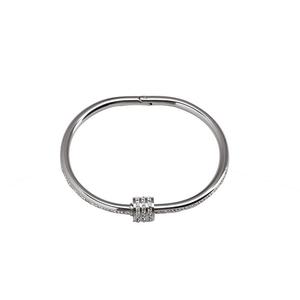 vòng tay phong thuỷ Light Luxury Micro Set Diamond Bracelet Titanium Steel Non Fading Couple Jewelry High End Womens Gift
